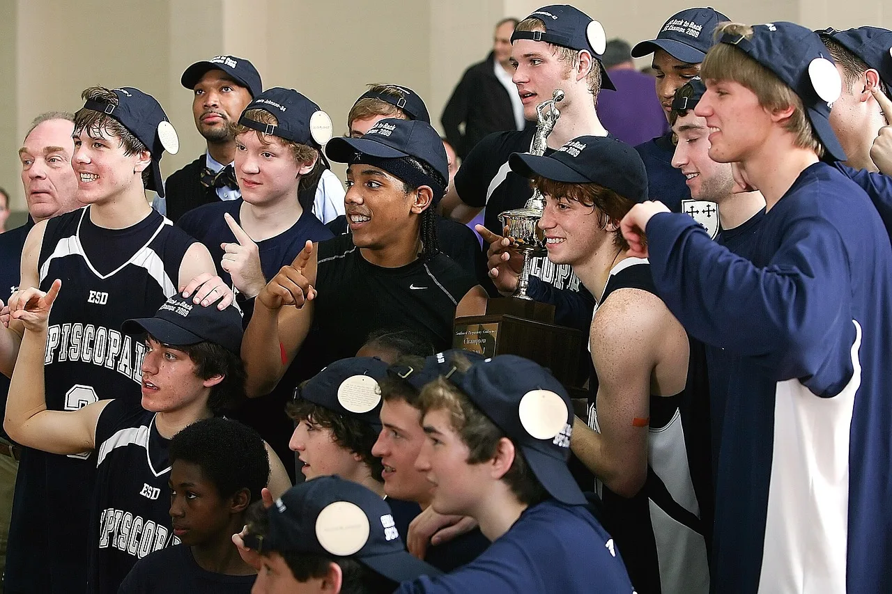 Athlete celebrating a confident result